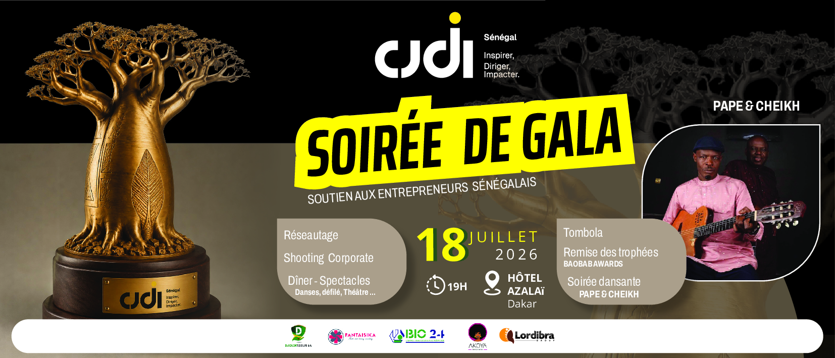 Soirée de Gala des 15 ans du CJDI Sénégal – BAOBAB AWARDS